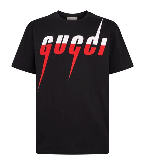 gucci maglietta uomo nera logo|Magliette da uomo Gucci .